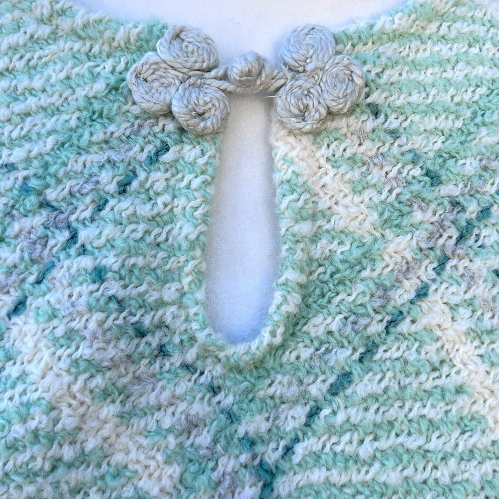 Boyne Valley Weavers Fair Isle Poncho O/S BohPlaid Wool Alpaca Heritage Irish‎ - Picture 10 of 11